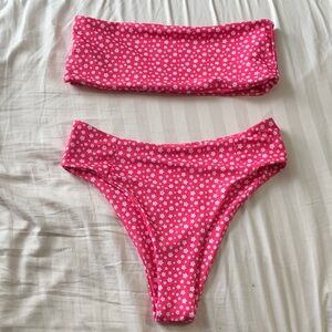 SHEIN Pink Floral Bikini Set
